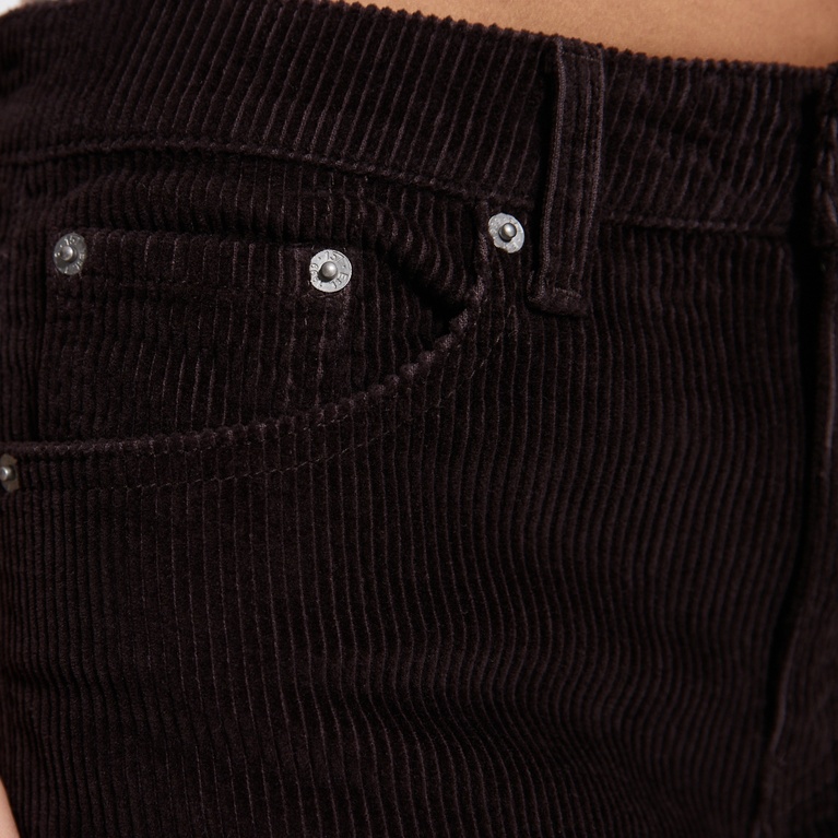 Mid waist wide jeans "Optiwide" Brown 2